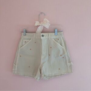 NWOT American Eagle Pink + White floral shorts